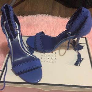 Blue heels from White House black market